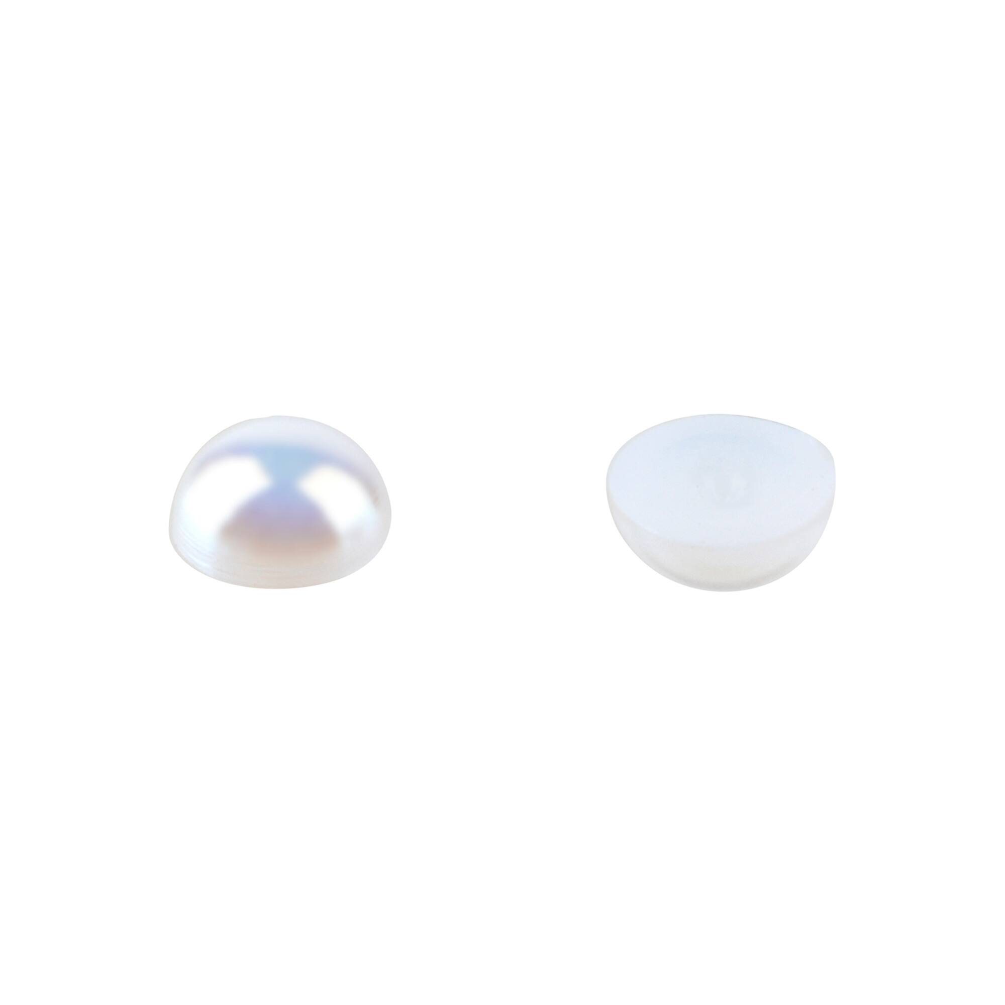4.5mm AB Round Flatback Plastic Pearls, 4,000ct. by Bead Landing